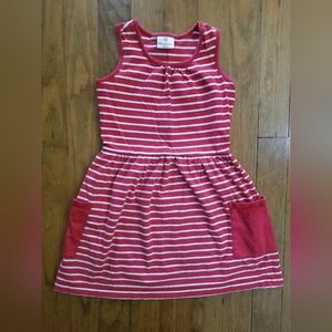 Hanna Andersson red striped dress 140